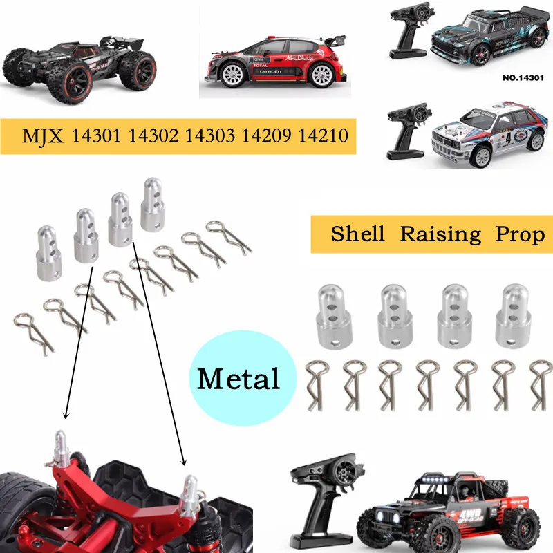 A Shell Levantando Pilar para Meijiaxin, Peças de Atualização de Carro RC, Modificação Metal Especial, 14301, 14302, 14303, 14209, 14210