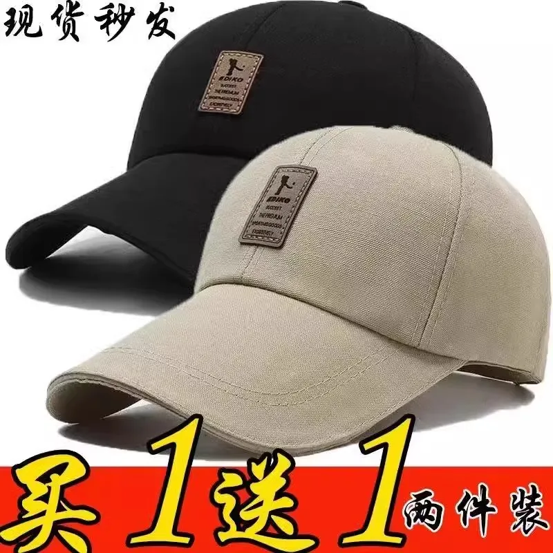 100 Percent Cotton Extended Brim Baseball Caps For Men Adjustable Uv Protection Sun Hats For Outdoor Golf Fishing Hiking Casual