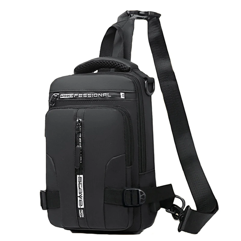Reitrucksack für Herren, Herren-Brusttasche, lässige Herren-Umhängetasche, leichte und geräumige Crossbody-Tasche – Detail 7