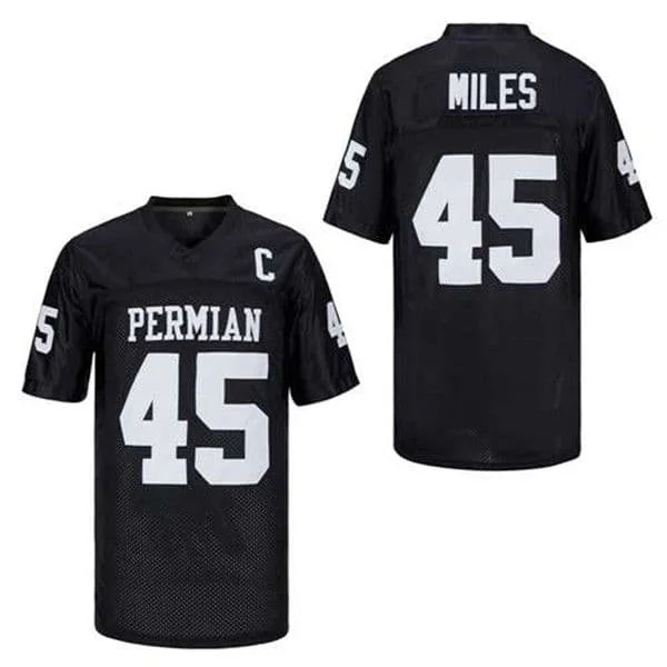Film PERMIAN # 45 MILES Fußballtrikot Herren Amerikanisches Rugby-Bekleidungsoberteil Schnelltrocknend Genähtes Fußballtrikot für Männer Passend für die Familie – Detail 7