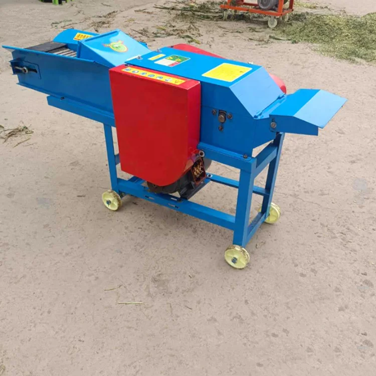 Cow Sheep Paddy Straw Cutting Grass Hay Corn Maize Silage Wheat Stalk Chopper Machine for Animal Food Feed Grinder Chaff Cutter