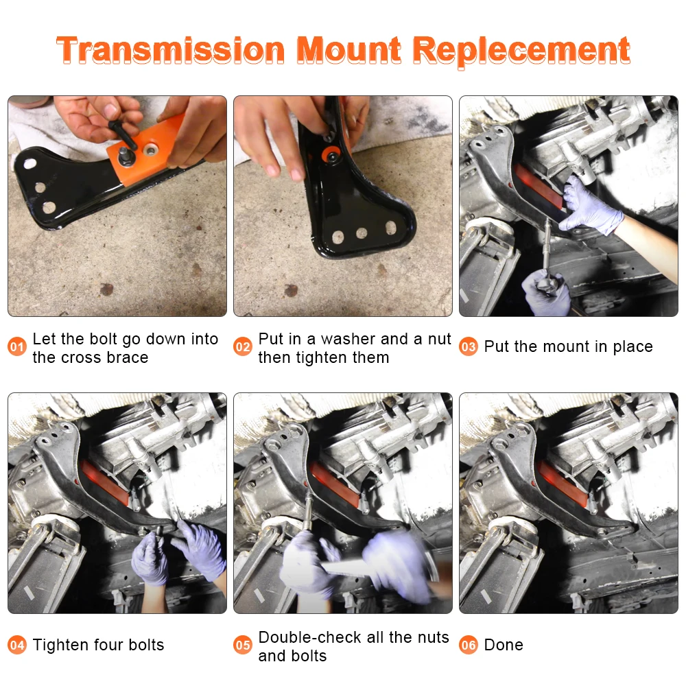 PQY - Polyurethane Engine Transmission Mounts For 89-00 NISSAN S13 S14 180SX 200SX 240SX SR20 KA24