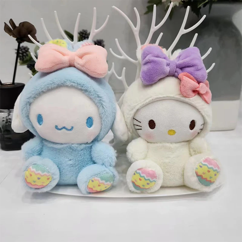 

Симпатичная плюшевая кукла Kt Kuromi Cinnamoroll, брелок для женщин и девушек, модная аниме подвеска, брелок для ключей, украшение для сумки, аксессуары в подарок