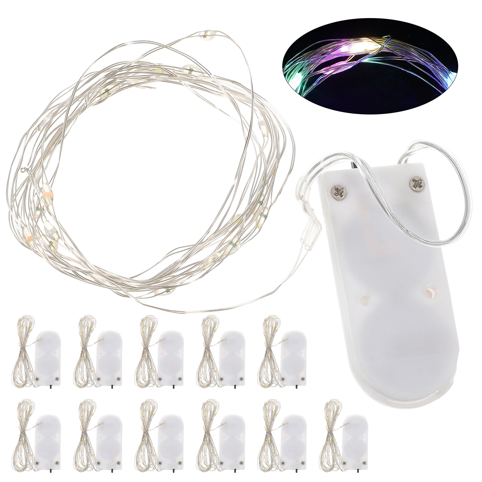 

12 pcs Operated Copper Wire String Operated Christmas Lights for Wedding Party Bedroom Decor LED Christmas