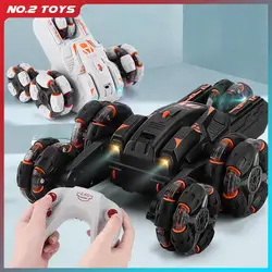 Nuovo 2.4G RC Stunt Car 360 orologio rotante controllo gestuale doppio controllo Drift Off-Road Car azioni Multiple modello di auto da corsa giocattolo