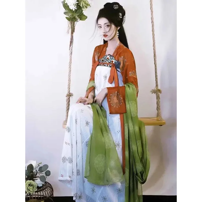 Large Size 4XL Chinese Hanfu Dress Women Cosplay Costume Tang Dynasty Ancient Traditional Hanfu Dress For Women Weight 120kg