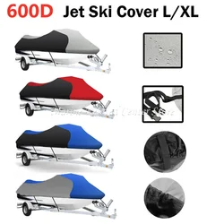 600D Waterproof Motor Boat Cover L/XL For Yamaha WaveRunner EXR VX Cruiser For Sea Doo GTI Motorboat Jet Ski Trailerable Cover