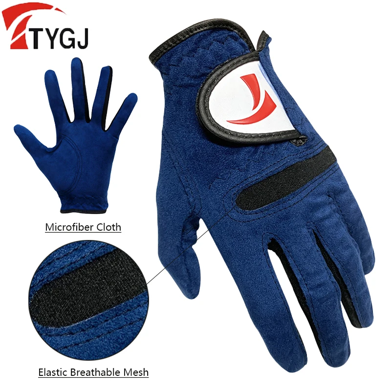 

TTYGJ 1 Pcs Men Left Right Hand Golf Gloves Elastic Microfiber Cloth Golf Gloves Non-slip Sports Mittens Soft Breathable Mitten