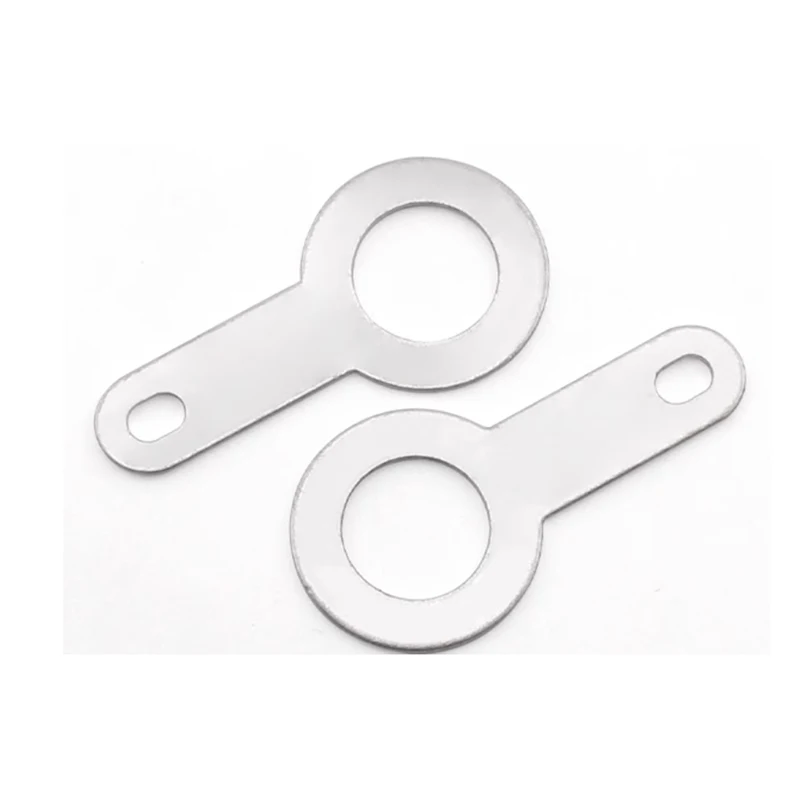 100Pcs Silver-plated Copper Single Head Soldering Terminal M2.2/3.2-M8.2 Circular Weld Washer Welding Sheet Soldering Lug