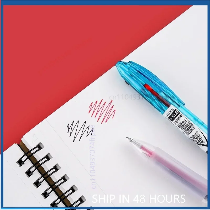 For Zebra J2JZ33 Multi-color Gel Pen Quick Drying Pigment Ink 0.5mm Black Red Exam Document Sorting Pocket Stationery(5PCS)