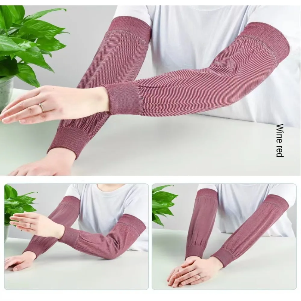 Guanti lunghi Manicotti Protezione UV Raffreddamento estivo Manicotti di protezione solare Accessori da cucina Copri braccio da cucina Uomo Donna