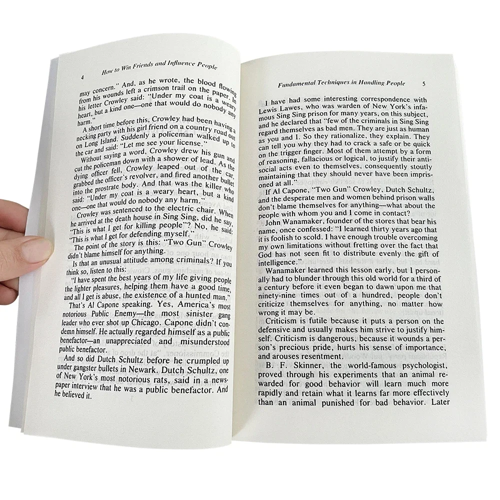 How To Win Friends & Influence People By Dale Carnegie Interpersonal Communication Skills Self-improvement Reading English Book