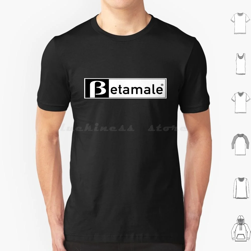 Camiseta de parodia de vídeo Beta Male-Betamax talla grande 100% algodón Beta Betamax años 80 1980 tecnología parodia tecnología antigua