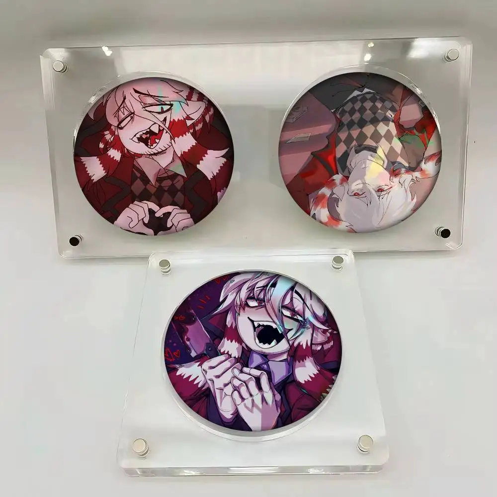 Game Broken Colors Damon Round   Anime Brooches Cute Cartoon Badge Jacket Jeans Lapel Pin Gift Accessorie