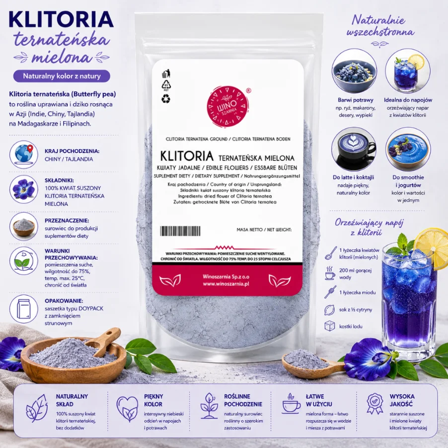 Fotografia 5: Chá de Flor Azul de Ervilha Borboleta Matcha Clitoria 25g