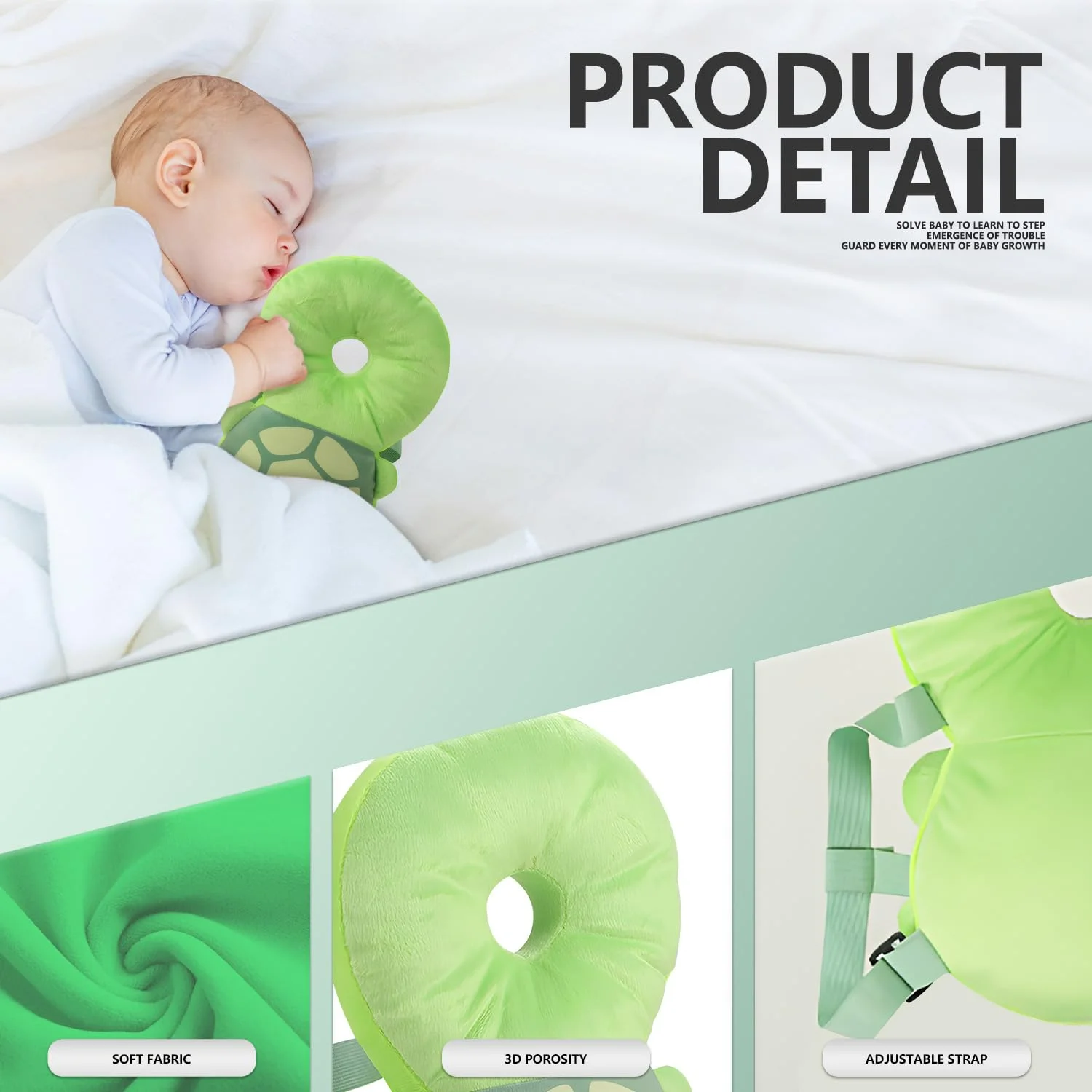 아기 안전 베개 유아 머리 보호대 안전 패드 만화 동물 낙상 방지 베개 보호 헤드기어 아기 크리스마스 선물