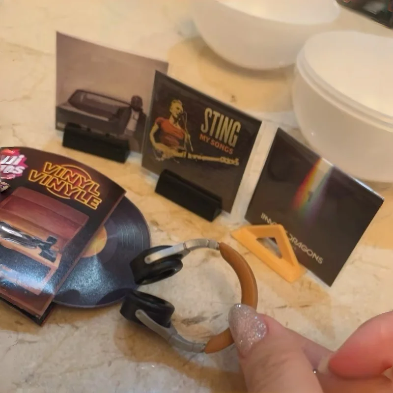 Pre-sale out of stock Genuine Mini Vinyl Record Player Surprise Blind Box Ball Playable Miniature Toy Collectible For Lovers view 4
