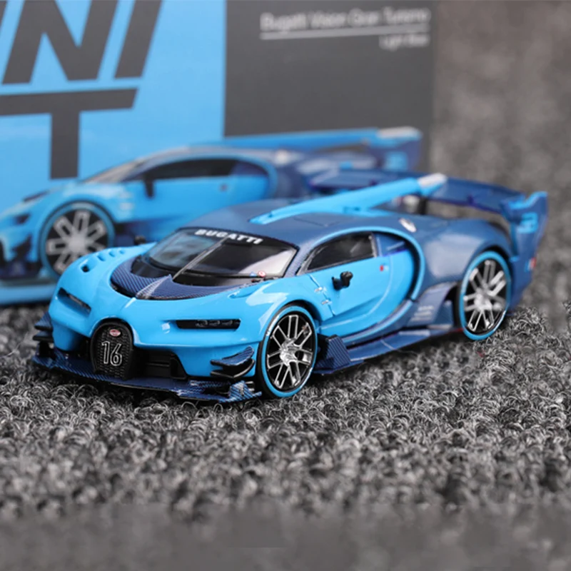 1:64 Scale Bugatti VGT Vision Gran Turismo Simulation Alloy Car Model Static Display Collectible Toy Gift Decoration Souvenir