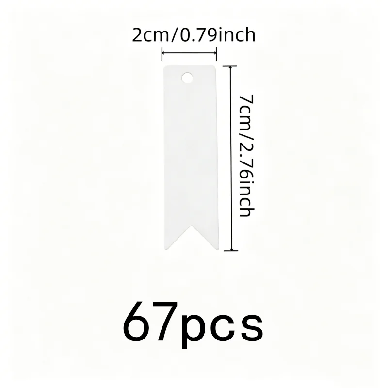 67 pcs Writable Gift Tags, Pre-Punched Hanging Hole and Lightweight Paper Card, ideal for Baking Package Tags