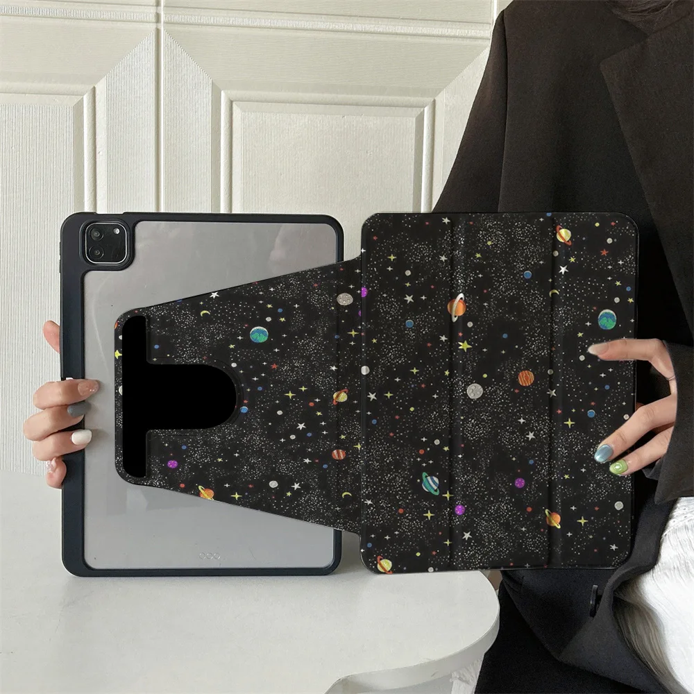 

360 ° Rotating Foldable Case to Easily Protect Your Pad: Compatible with iPad Air 6,Air 5,4,10,2024,air m3/a16 2025