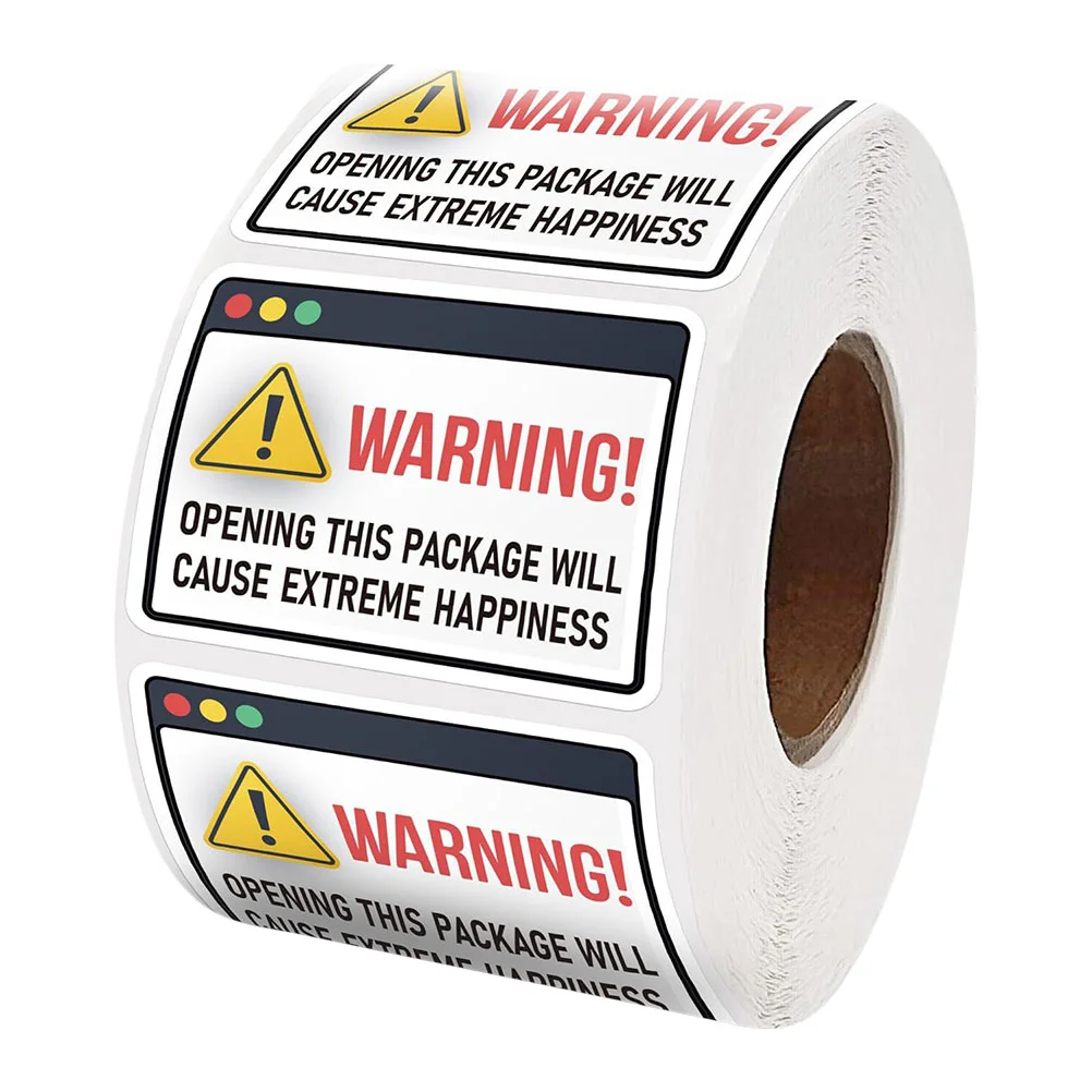 Envelops Adhesive Labels Package Happiness Sticker Warning Stickers for Gift Small Business