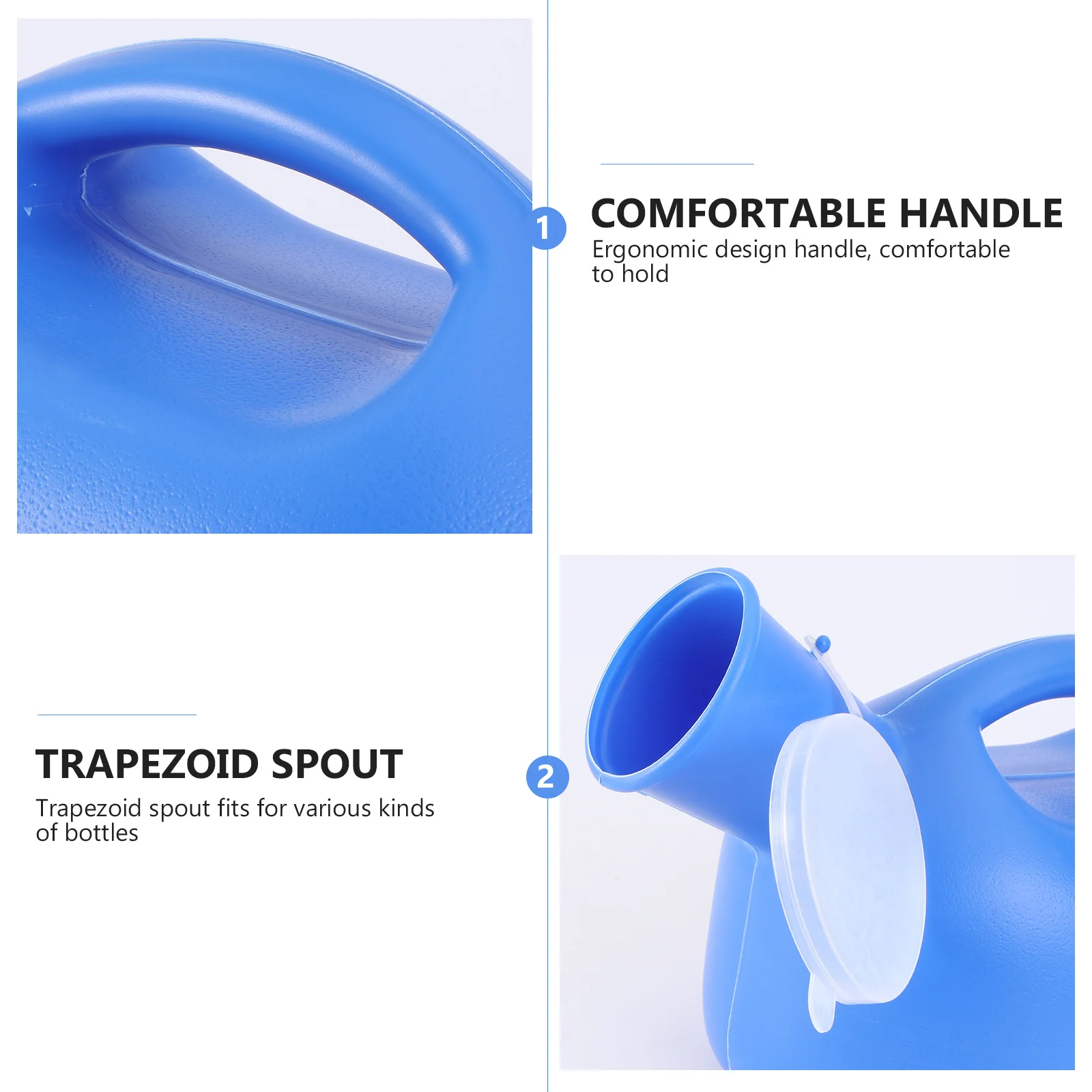 1Pcs Portable Toilet Men's Urine Bottle 2000ml Outdoor Travel Urinal Emergency Use Pee Bottle Anti-Odor Portable Toilet