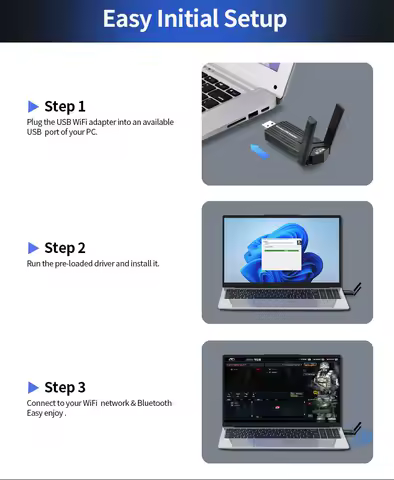 1800Mbps WiFi 6 USB Adapter 802.11AX 2.4G/5GHz USB3.0 Wireless Network Card Antenna Wi-Fi Dongle MT7921AU for Win 10/11 PC
