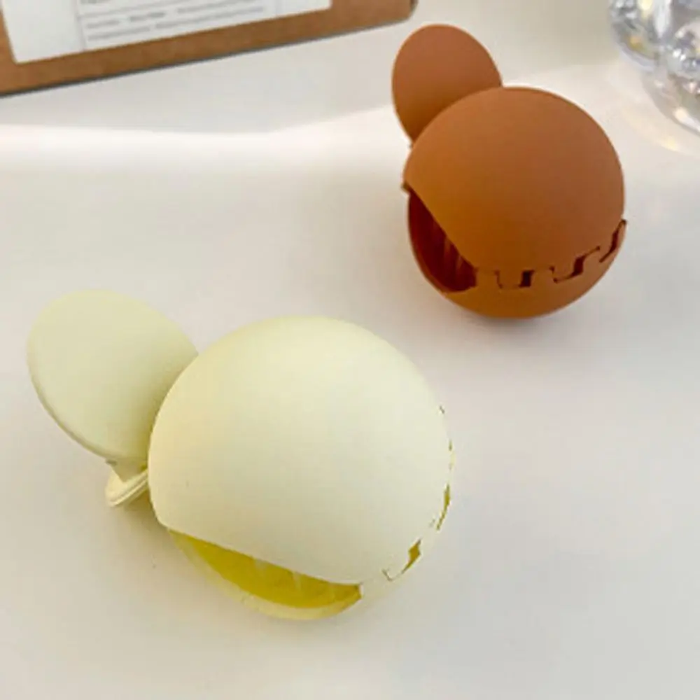 Retro Circular Solid Color Back Of The Head Girls Hairpin Ponytail Holder Fixed Artifact Korean Style Hair Clip Small Hair Claw