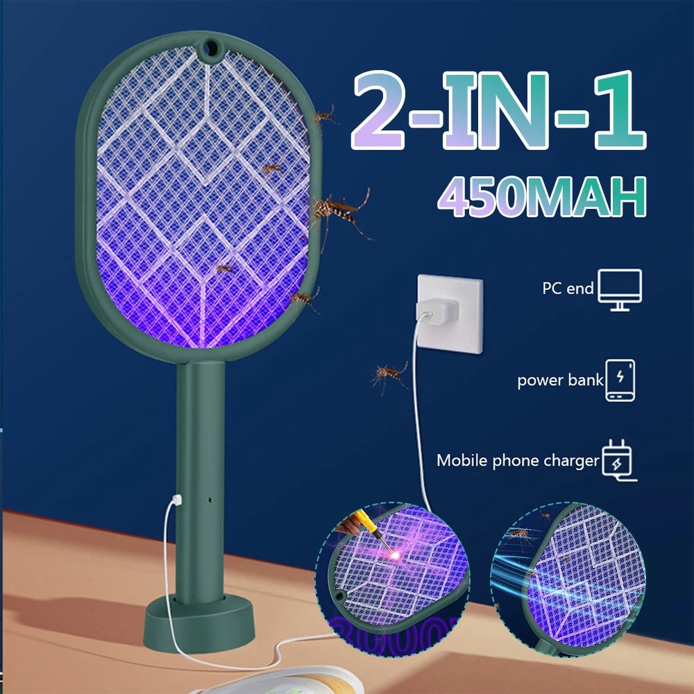 

Electric Mosquito Killer 2-in-1 Mosquito Killer Lamp USB Charging Protective Net Household Supplies for Home Bedroom Living Room