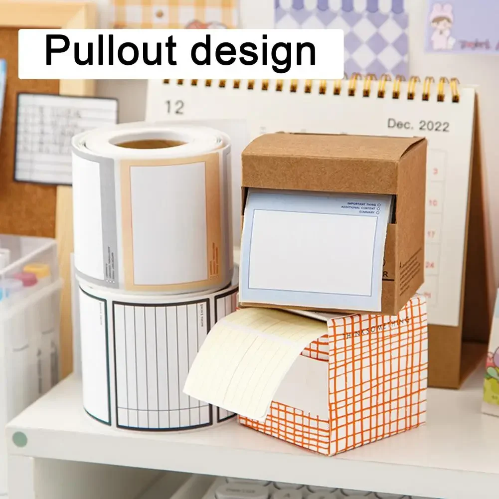 

Sticky Note Sticky Note Roll Ink-proof Paper Peelable Pulling Type Mini Memo Pad Ideal Stationery Supplies for Students