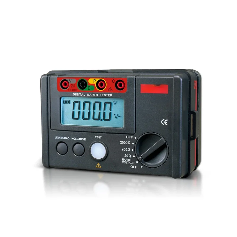 UT521 Grounding Resistance Tester Digital Only Low Voltage Display Data Storage Over Range Display LCD Backlight