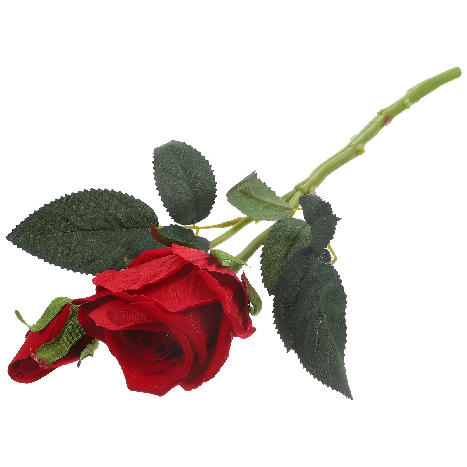 

Artificial Rose Flowers Realistic Lint Plastic Material Floral Decor for Wedding Valentine Table Centerpieces Faux Roses