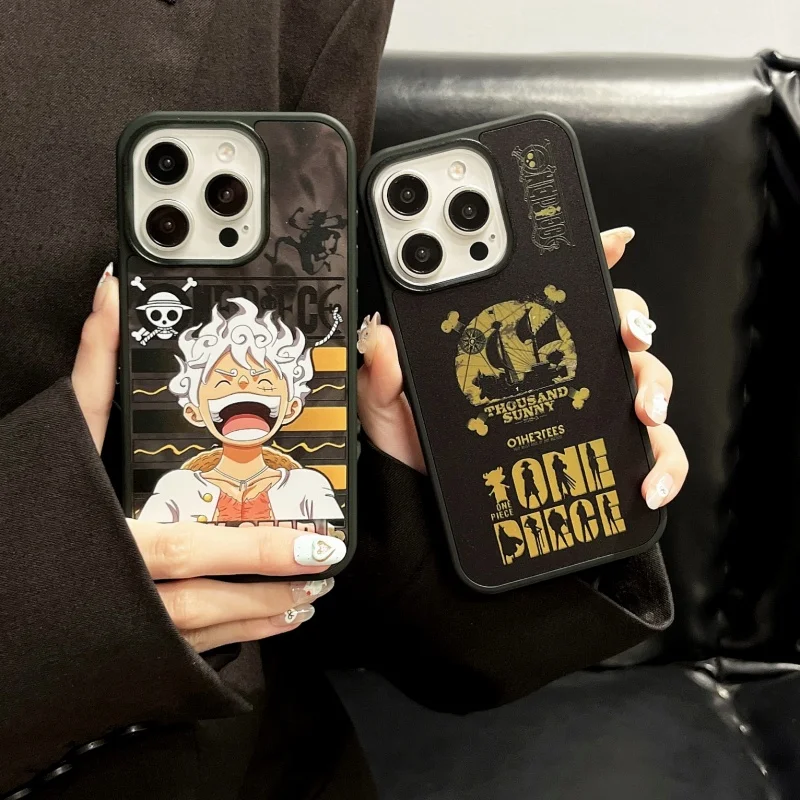 

3D Anime cartoon Cute O-One P-Piece Luffy Magsafe Wireless Charge Case For iPhone 12 13 14 15 16 Pro Max AntiFall Magnetic Cover