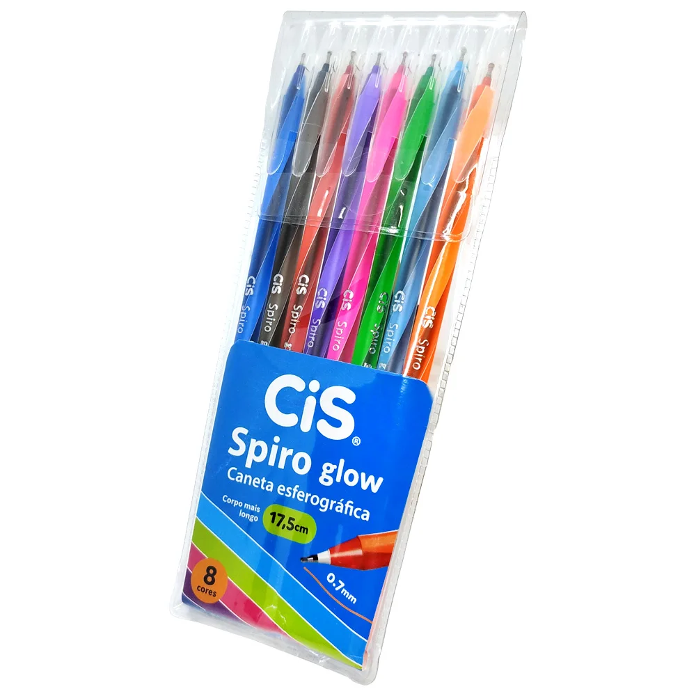 Colorful Spiro CiS GLOW Pen-8 Colors