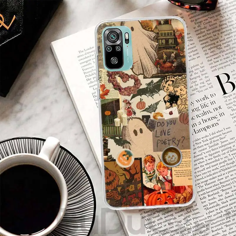 October Fall Halloween Spooky Pumpkin Cover For Xiaomi Redmi Note 13 12S 12 11 11S 10S 10 Pro Plus Phone Case 11E 11T 9 9S 8T 8 