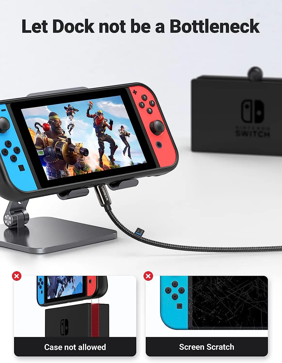 UGREEN Cavo di prolunga USB C 3,3FT 1M 10Gbps 60W USB 3.1 Gen 2 Estensore Nylon Tipo C Cavo maschio-femmina