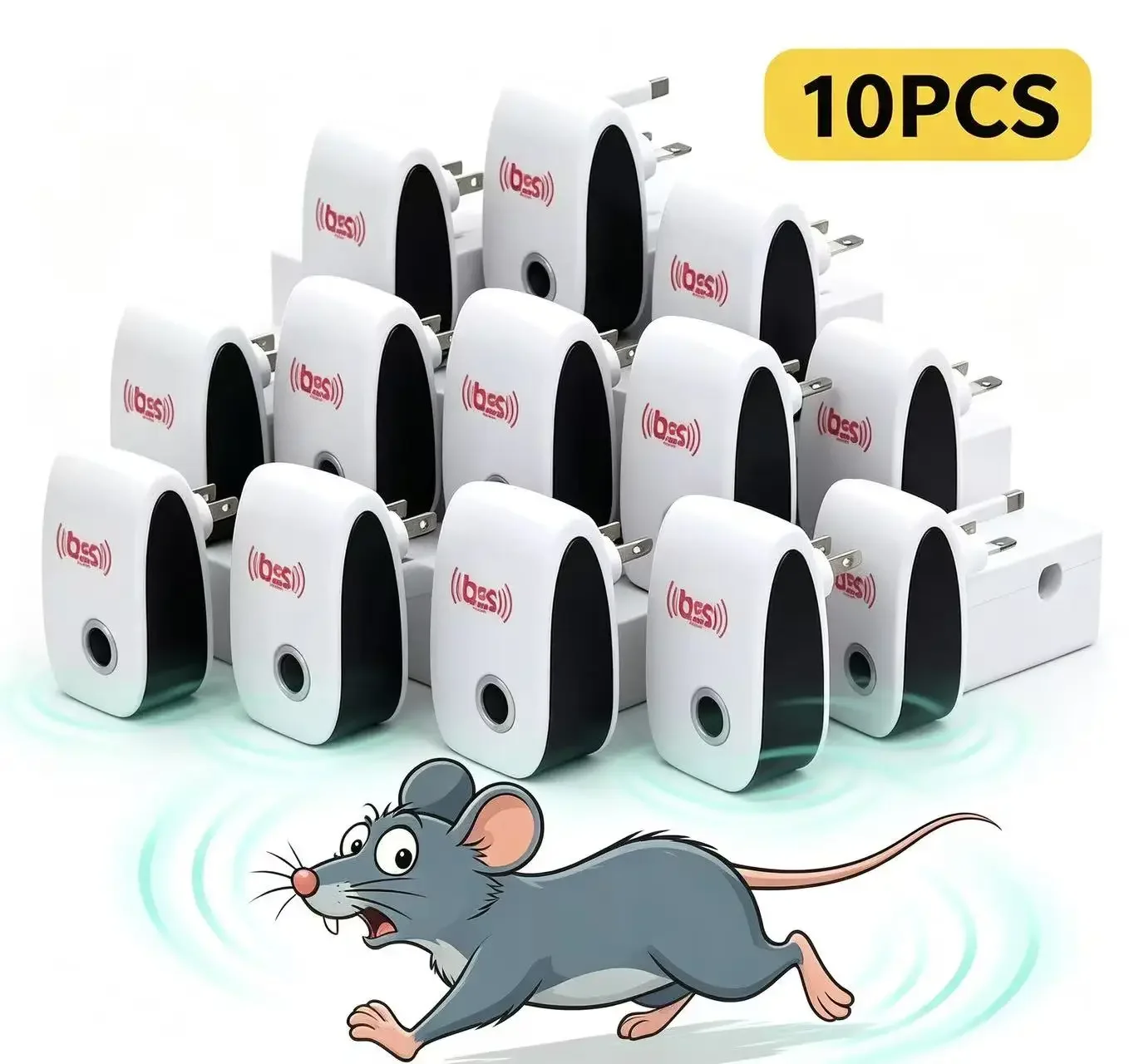 Plug-In Ultrasonic Pest Repeller,Electronic Insect Control,Mosquito Repellent For Home,Repels Mice Ants Spiders Cockroaches