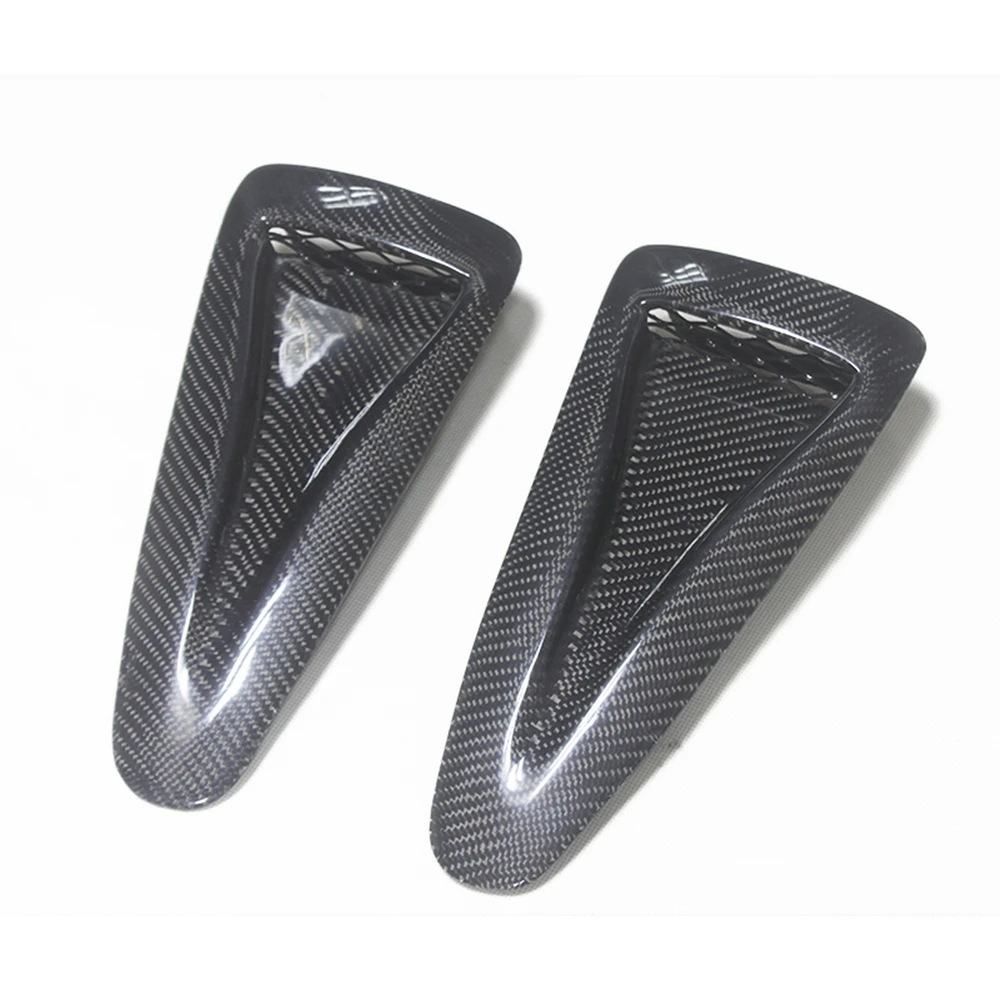 2 Pieces Hood Vent Bonnet Air Duct Intake Carbon Fiber For Nissan R35 GTR CBA DBA OEM Style 2008-2020