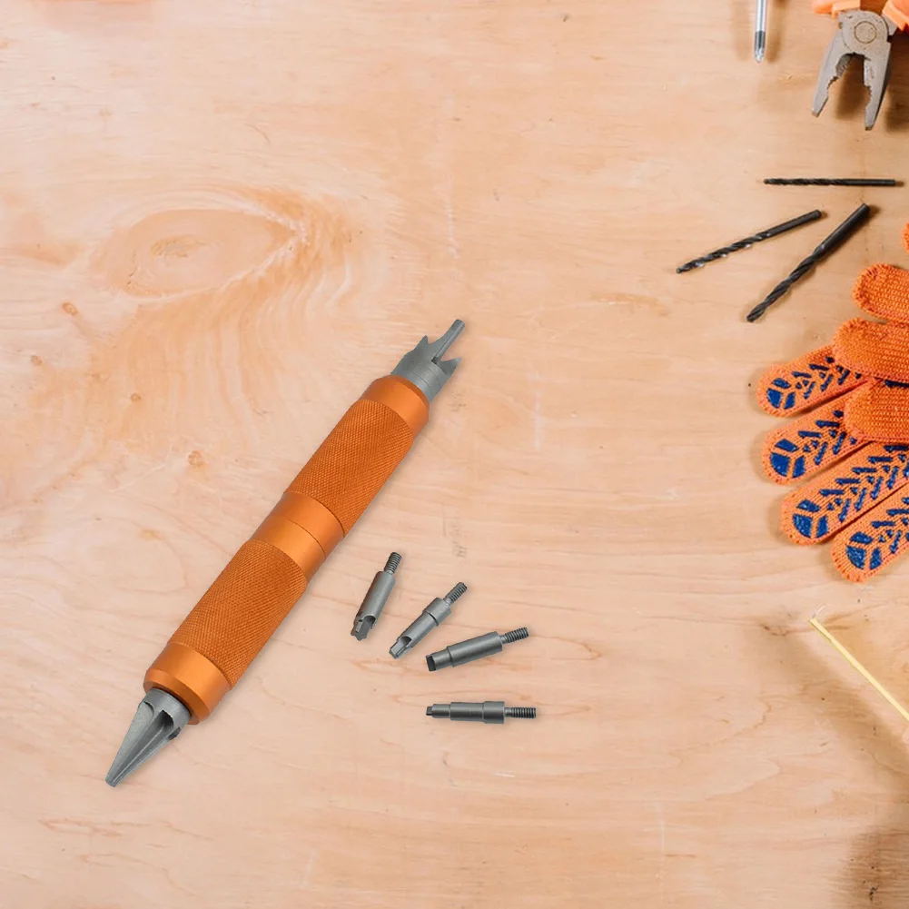 1 Pack Case Prep Multitool Case Chamfer Deburring Tools Primer Pocket Reamers and Cleaners for Removing Crimps for Reloading