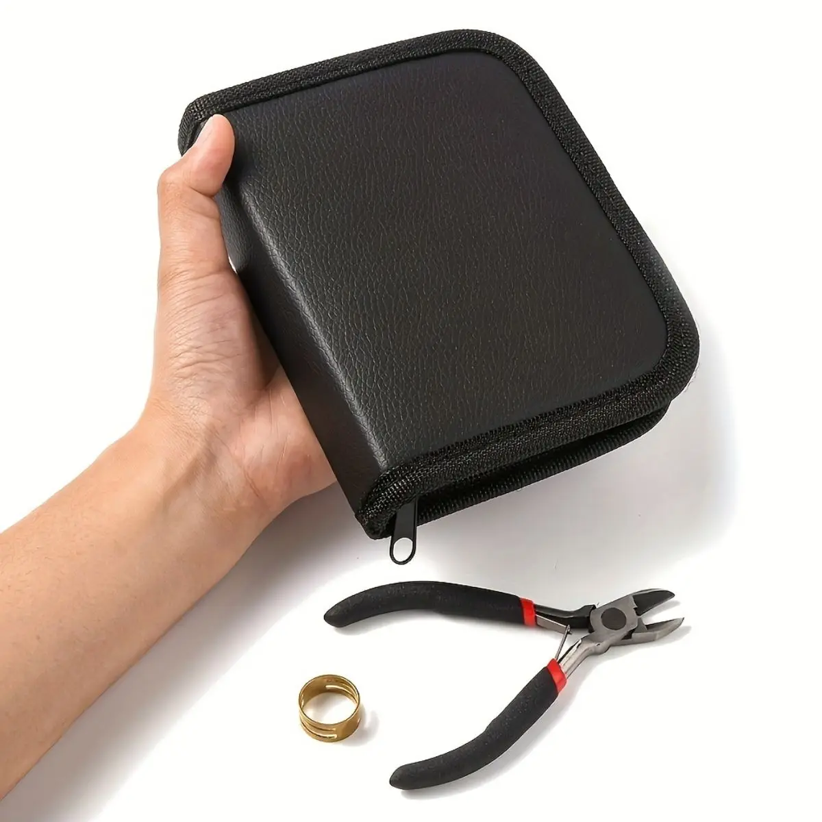 Juego de accesorios para hacer joyería profesional, alicates, tijeras, pinzas, pasador, anillo de salto, herramienta para pulsera, collar,
