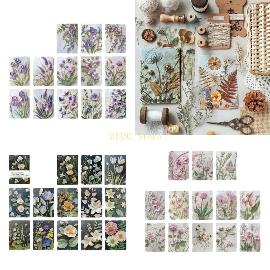23sheets Retro ScrapBooking Paper, выборная цветочная листья для скрапбукинга фотоальбом журнала журнала Best Sale Best Sale