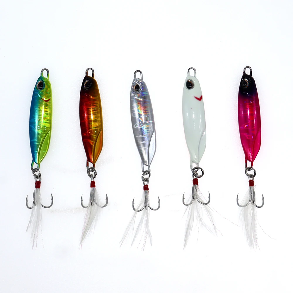 Señuelo Jig de metal tipo cuchara para trolling caballa y bacalao