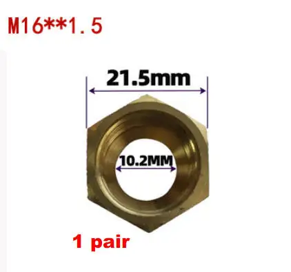Connectors for induction heater nuts with copper tube water in out nuts