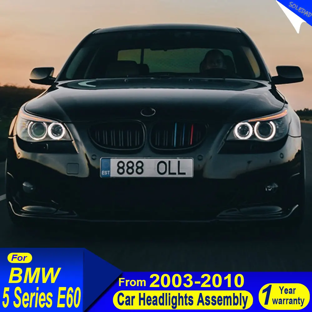 Car Styling Headlight For BMW 5 Series E60 2003 2004 2005 2006 2007 2008 2009 2010 Full LED DRL HeadLamp Front light Assembly