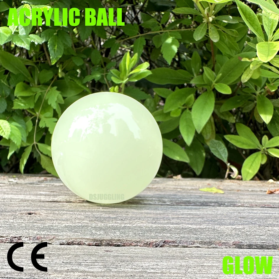 DSBE Glow Acrylic Ball For Contact Juggling Toy Magic Tricks Professional Player Floating Effect Street Performance