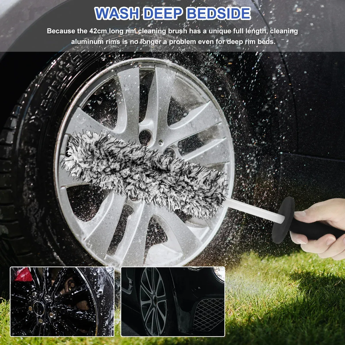 แปรงทำความสะอาดล้อแม็กซ์รถยนต์ - Wheel Cleaner Alloy บทวิจารณ์และราคา