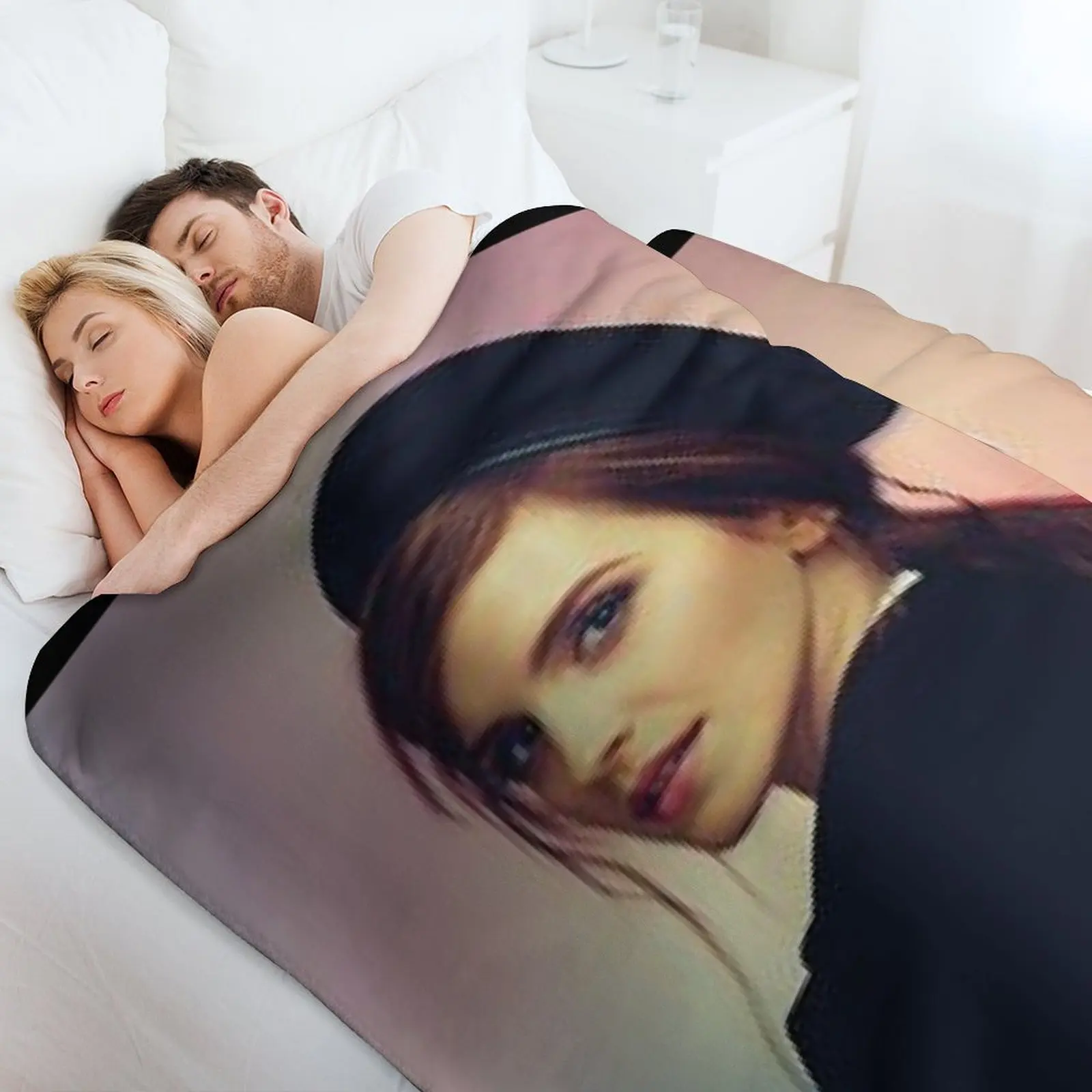 إيما واتسون رمي بطانية منقوشة دافئة متعددة الأغراض بطانية هدية شخصية #4