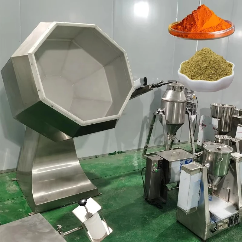 Customized Easy Operation Octagonal Seasoning Machine User Friendly Control Panel Simple Setting For Workers Beginners Operation