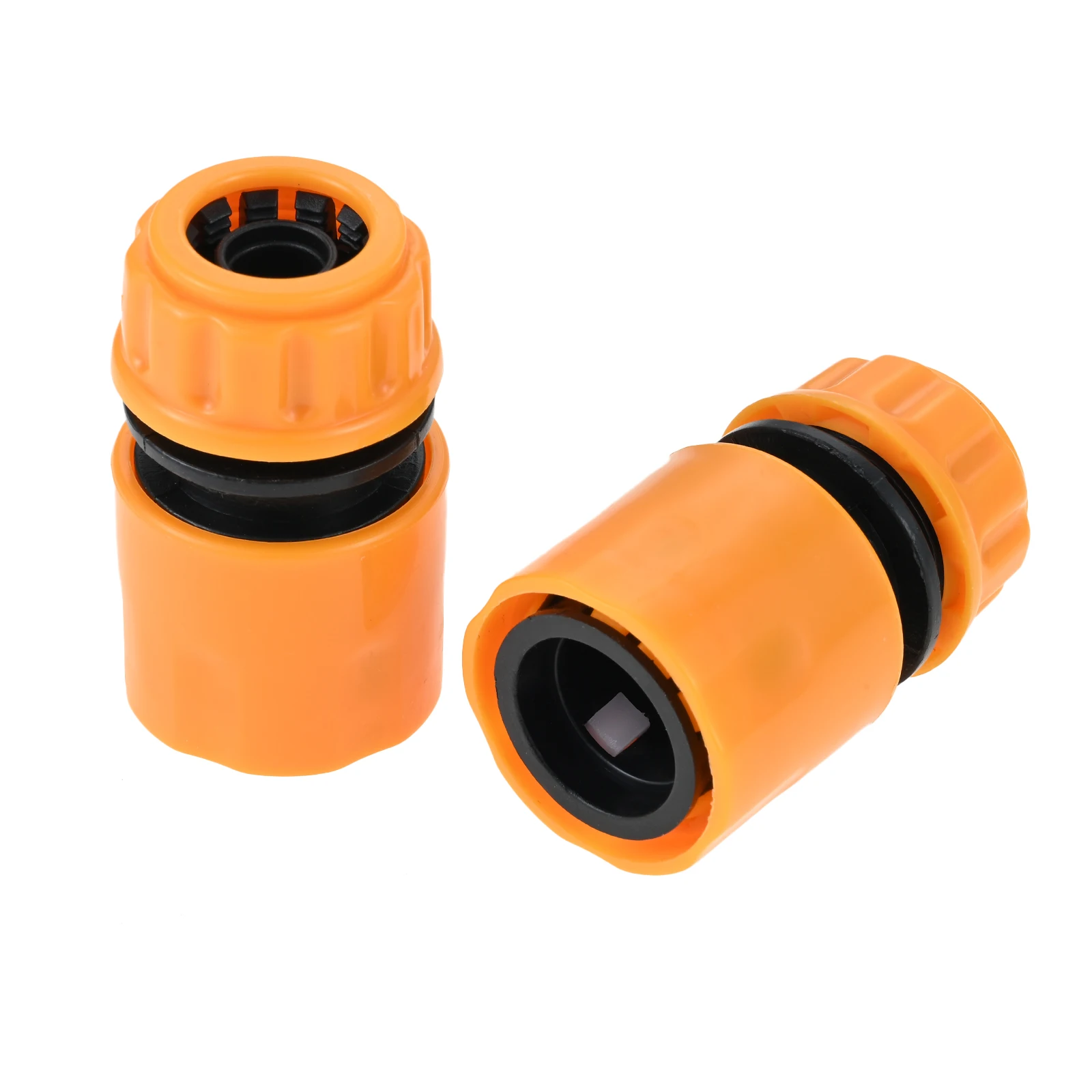 2 Stück Schnellanschluss-Wasseradapter aus ABS-Kunststoff, 1/2 Zoll Kupplungsadapter für Gartenschlauch, Bewässerung, Autowäsche