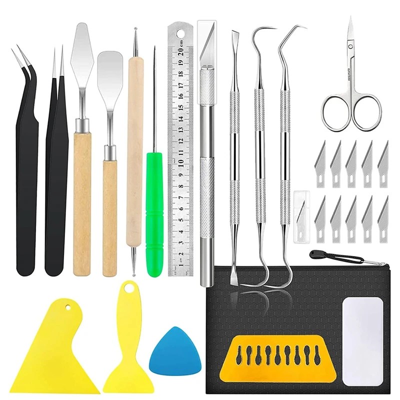 28 Pack Weeding Tools For Vinyl Vinyl Tools Weeding Craft Tools Weeding Kit For Weeding Vinyl Cutting Lettering-FS-PHFU